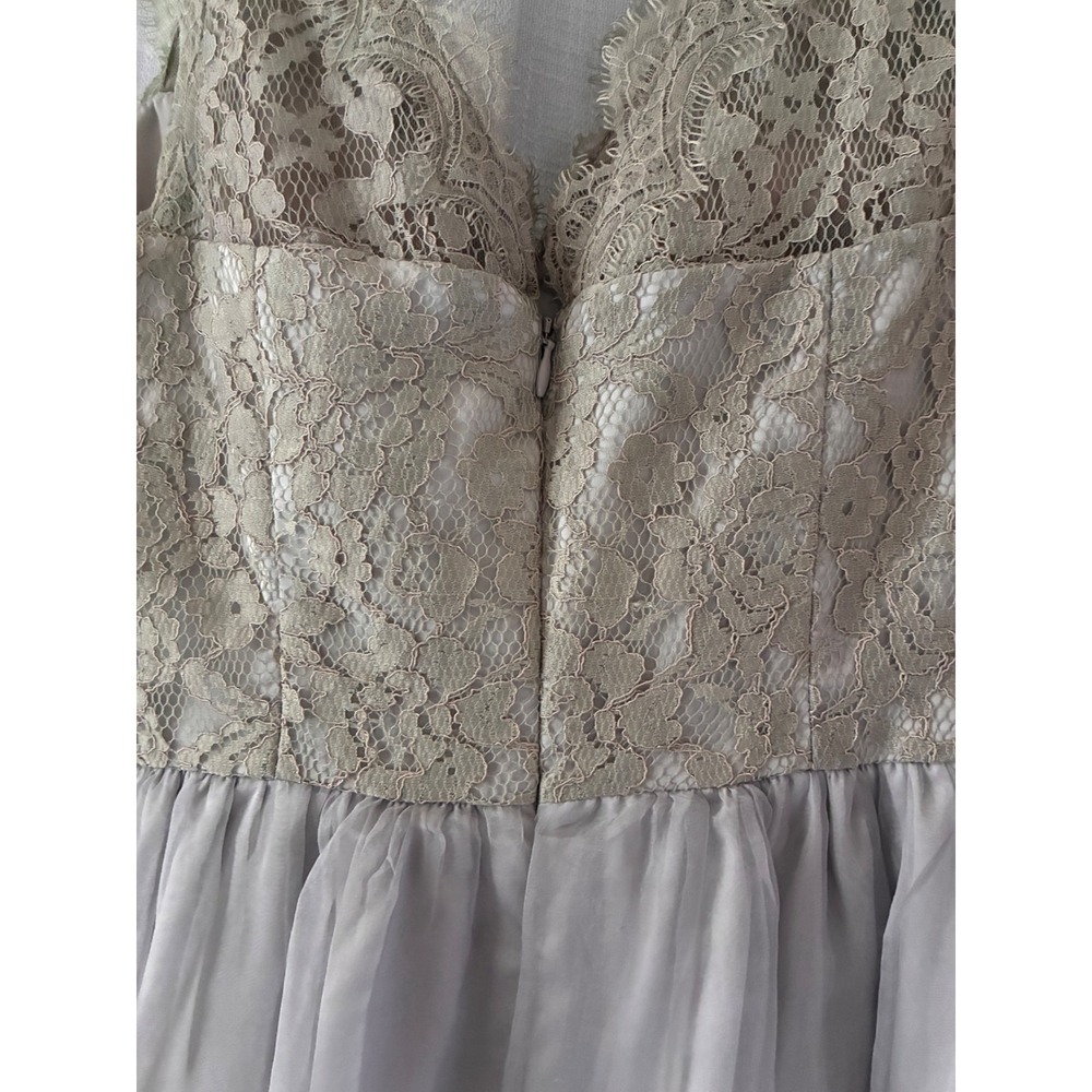 Anthropologie BHLDN McGinn Claudine Gray Dress size 4 - Picture 6 of 11